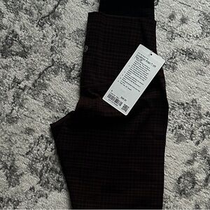 Black and Brown Checkered Leggings